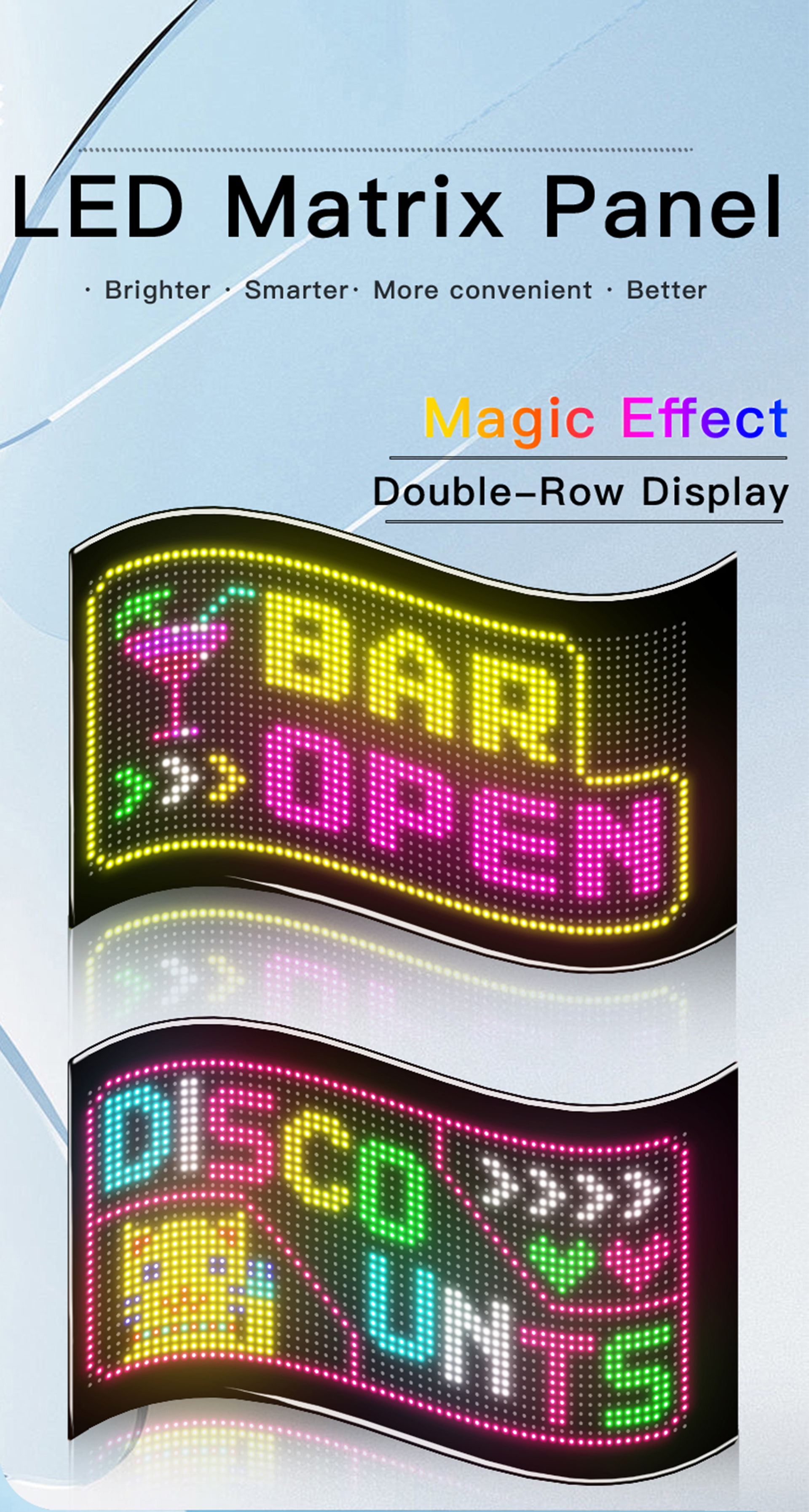 abcmix - Display Screens - LED Matrix Panel - Double row display - onvenience stores F&B chains beauty brands or franchise operations-1_1.jpg
